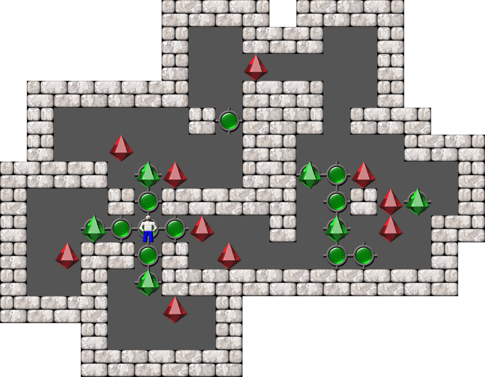 Sokoban Mass Remodel level 1881